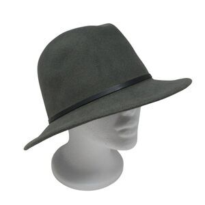 Yellow 108 Luke Gray Wool Water Repellant Fedora Hat XL